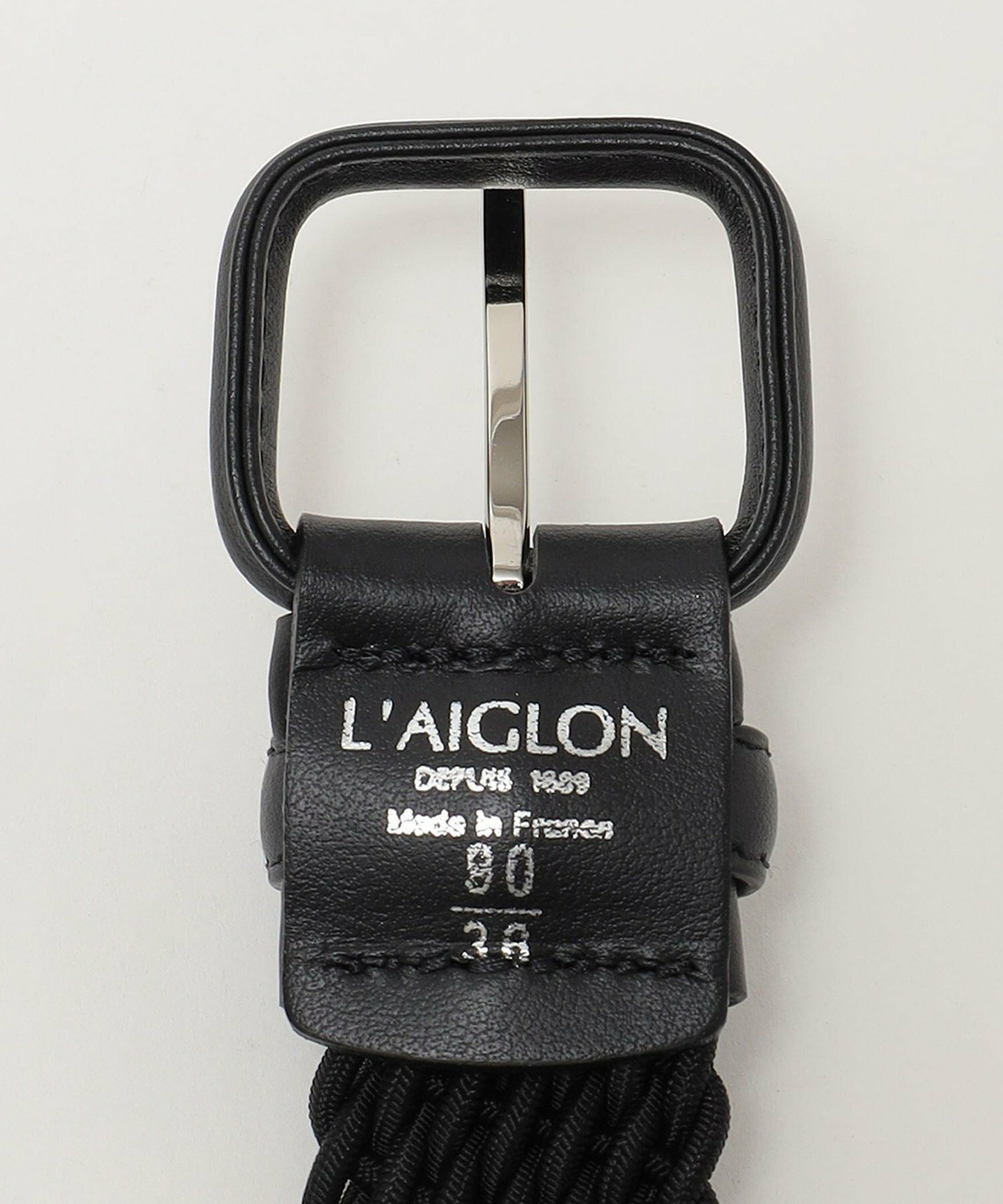 L'AIGLON: 手編み メッシュ ベルト